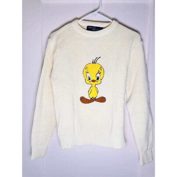 Vintage 1966 American Characters Looney Tunes Tweety Bird Knit Sweater Warner - Picture 7 of 7